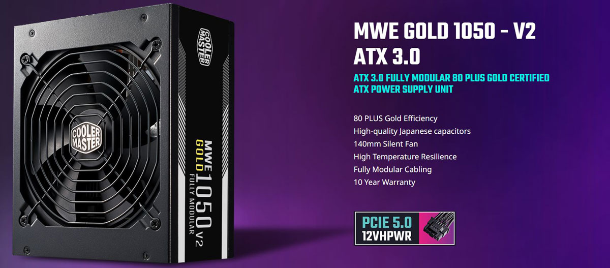 Cooler Master MPE-A501-AFCAG-3IN MWE Gold V2 ATX3.0 Power Supply Price in Bangladesh